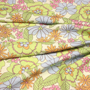 Tissu Viscose fluide floral Seventies pastel - STANDARD 100 OEKO - TEX - tissuspipi.com