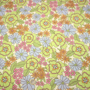 Tissu Viscose fluide floral Seventies pastel - STANDARD 100 OEKO - TEX - tissuspipi.com