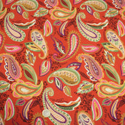 Tissu Viscose fluide ANJALI motif cachemire multicolore fond rouge – STANDARD 100 OEKO - TEX - tissuspipi.com