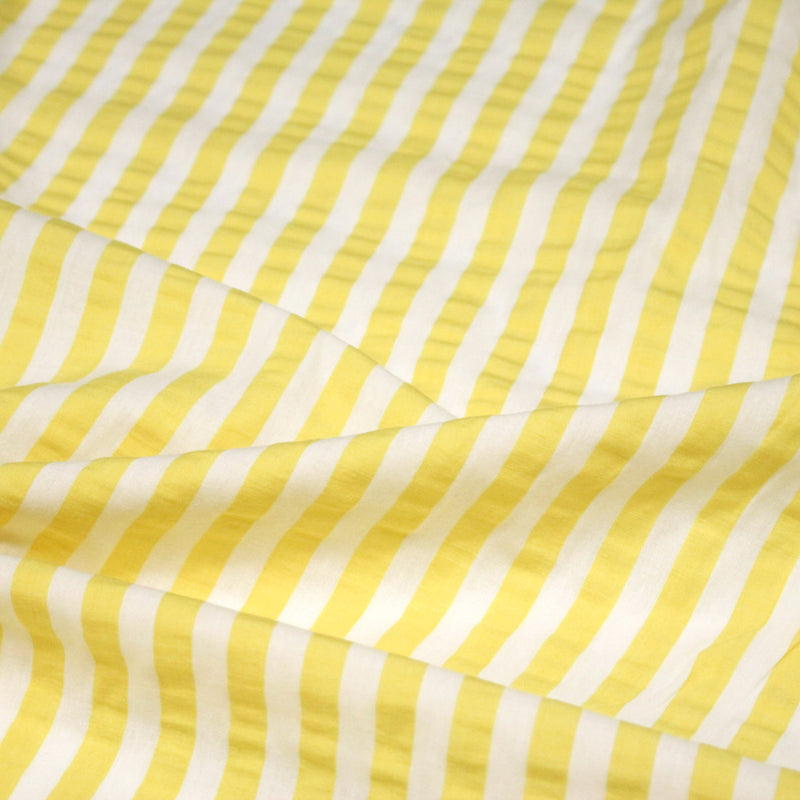 Tissu seersucker coton rayures 1cm : nombreuses couleurs estivales et fluo ! - STANDARD 100 OEKO - TEX - tissuspipi.com