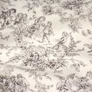 Tissu coton renforcé TOILE DE JOUY LES BAMBINS, grande largeur 280cm : bleu ou grège - OEKO - TEX - tissuspipi.com