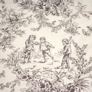 Tissu coton renforcé TOILE DE JOUY LES BAMBINS, grande largeur 280cm : bleu ou grège - OEKO - TEX - tissuspipi.com