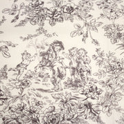 Tissu coton renforcé TOILE DE JOUY LES BAMBINS, grande largeur 280cm : bleu ou grège - OEKO - TEX - tissuspipi.com