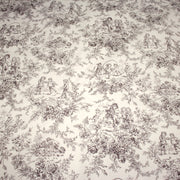 Tissu coton renforcé TOILE DE JOUY LES BAMBINS, grande largeur 280cm : bleu ou grège - OEKO - TEX - tissuspipi.com