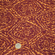 Tissu Viscose fluide ASSA arabesques rouge bordeaux fond ocre – STANDARD 100 OEKO - TEX - tissuspipi.com