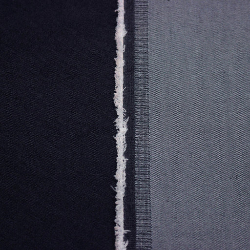 Tissu DENIM bleu brut, coton élasthanne - Fabrication italienne - tissuspipi.com