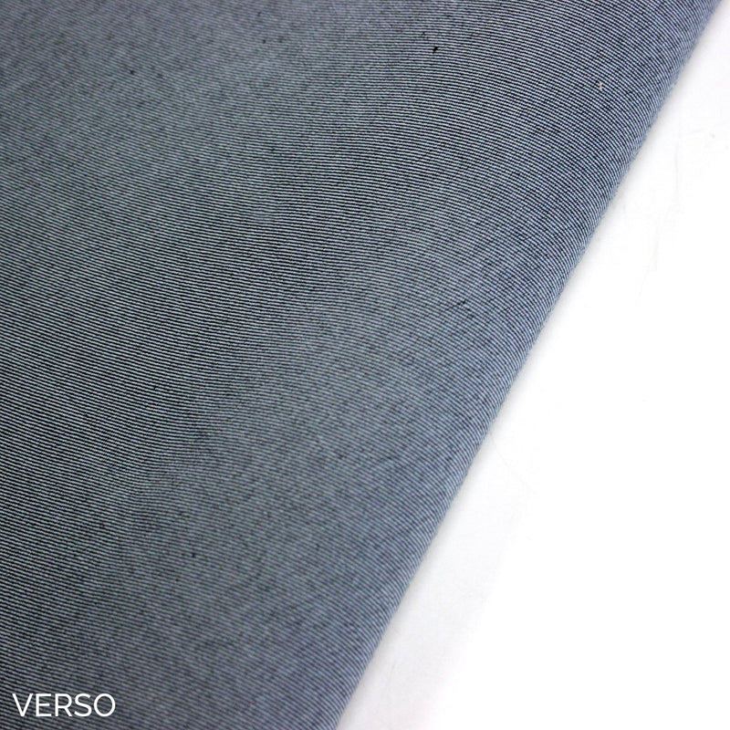Tissu DENIM bleu brut, coton élasthanne - Fabrication italienne - tissuspipi.com