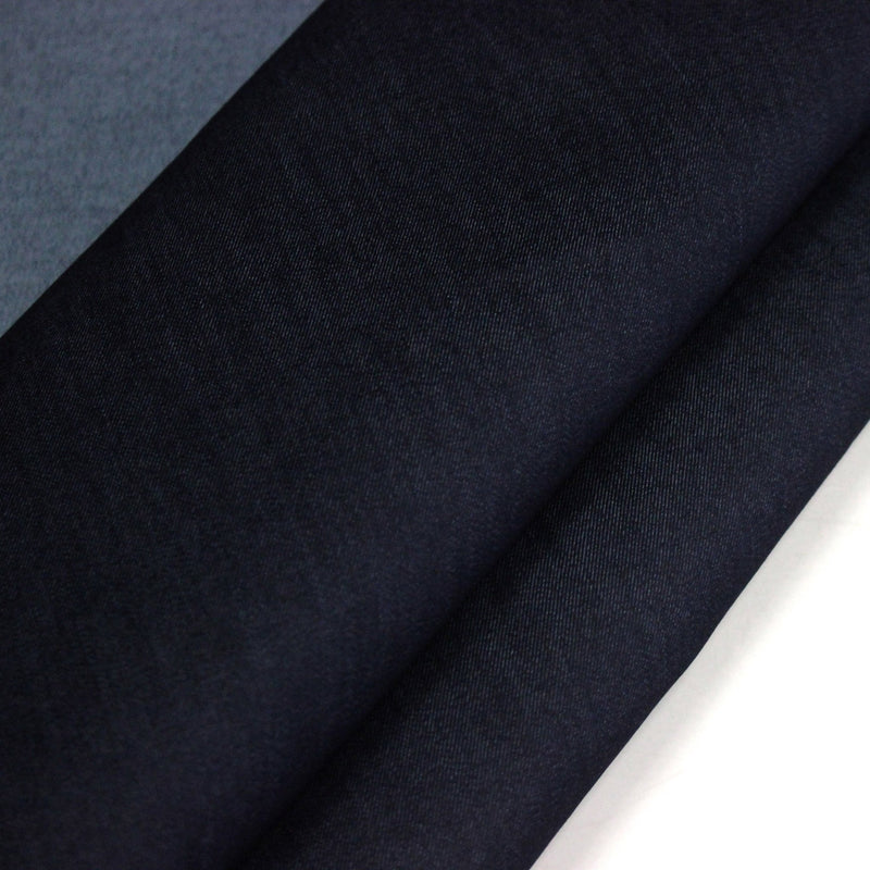 Tissu DENIM bleu brut, coton élasthanne - Fabrication italienne - tissuspipi.com