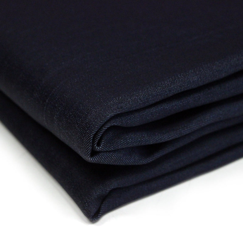 Tissu DENIM bleu brut, coton élasthanne - Fabrication italienne - tissuspipi.com