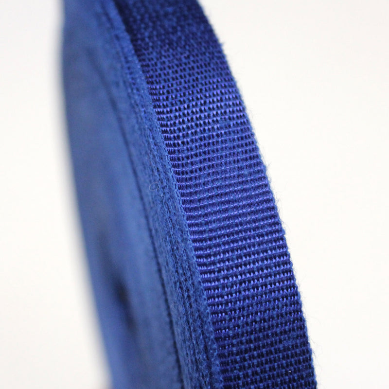 Ruban gros grain bleu roi 14mm - Galette de 50 mètres - Fabrication française - tissuspipi.com