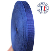 Ruban gros grain bleu roi 14mm - Galette de 50 mètres - Fabrication française - tissuspipi.com