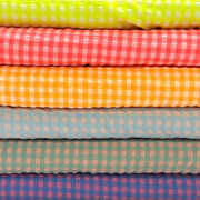Tissu seersucker coton Vichy : nombreuses couleurs estivales ! - STANDARD 100 OEKO - TEX - tissuspipi.com