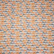 Tissu cotonnade KAWAII aux chiens japonais Shiba blancs, gris et roux, noeud papillon - OEKO - TEX - tissuspipi.com