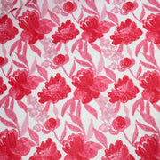 Tissu cotonnade fleurie rose fuchsia - COLLECTION FLEURS AU CRAYON - OEKO - TEX - tissuspipi.com
