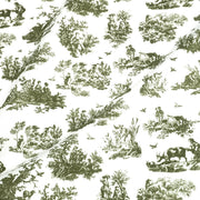 Tissu cotonnade Toile de Jouy OBER blanc : nombreuses couleurs - OEKO - TEX - tissuspipi.com