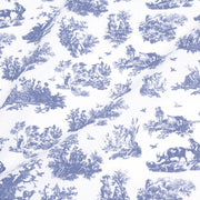 Tissu cotonnade Toile de Jouy OBER blanc : nombreuses couleurs - OEKO - TEX - tissuspipi.com