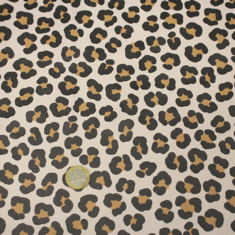 Tissu habillement imperméable, imprimé motif LEOPARD - tissuspipi.com