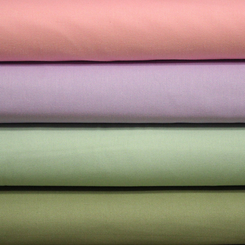 Tissu DENIM 100% coton de couleurs : kaki, rose, mauve, vert menthe... - STANDARD 100 OEKO - TEX - tissuspipi.com