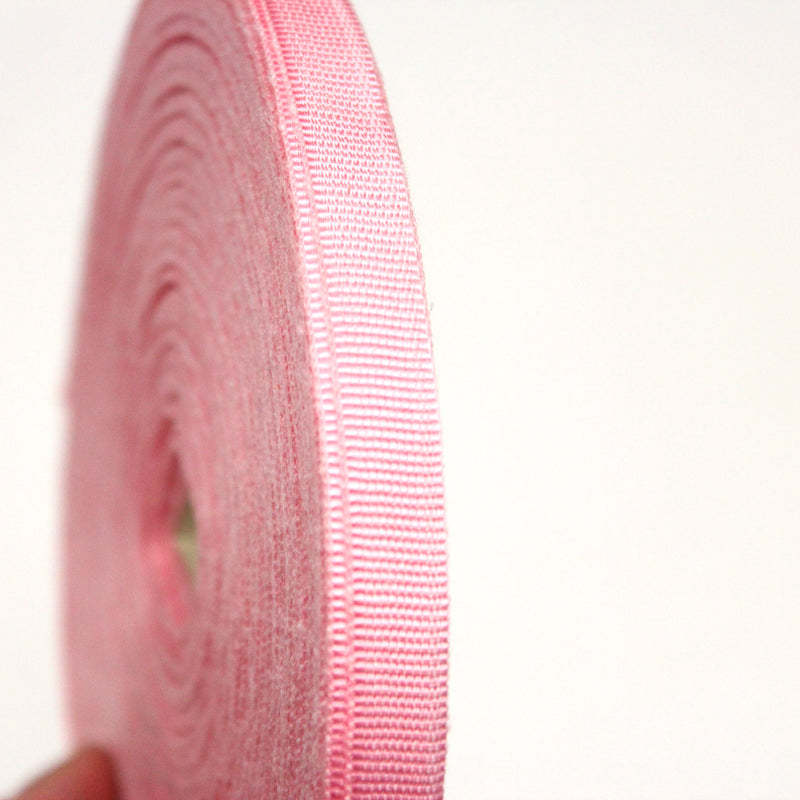 Ruban gros grain rose 10mm - Galette de 50 mètres - Fabrication française - tissuspipi.com