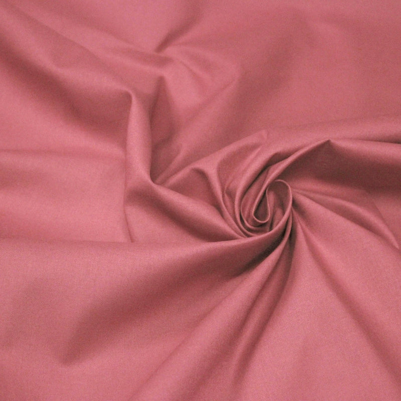 Tissu cotonnade vieux rose uni - COLLECTION LES BASIQUES - tissuspipi.com