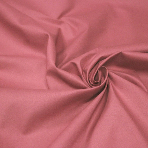 Tissu cotonnade vieux rose uni - COLLECTION LES BASIQUES - tissuspipi.com