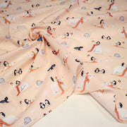 Tissu cotonnade OURS & BANQUISE, ours pingouins et igloos - OEKO - TEX STANDARD 100 - tissuspipi.com