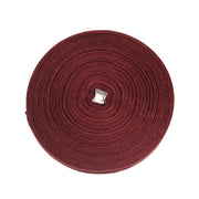Ruban gros grain rouge bordeaux 12mm - Galette de 50 mètres - Fabrication française - tissuspipi.com