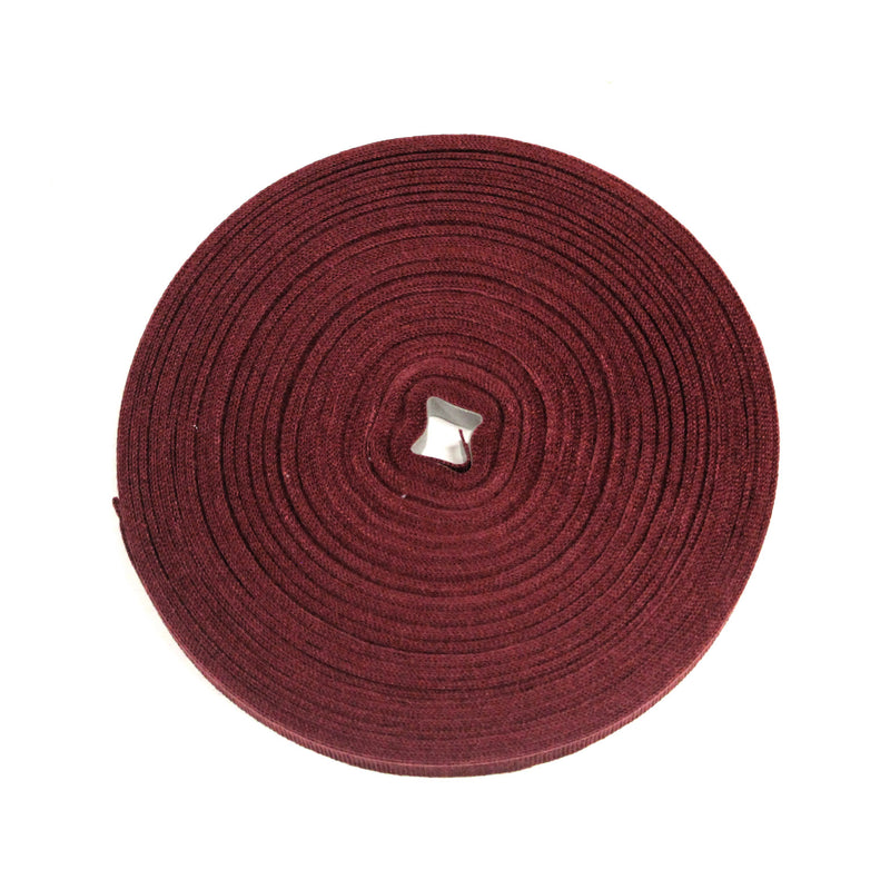 Ruban gros grain rouge bordeaux 12mm - Galette de 50 mètres - Fabrication française - tissuspipi.com