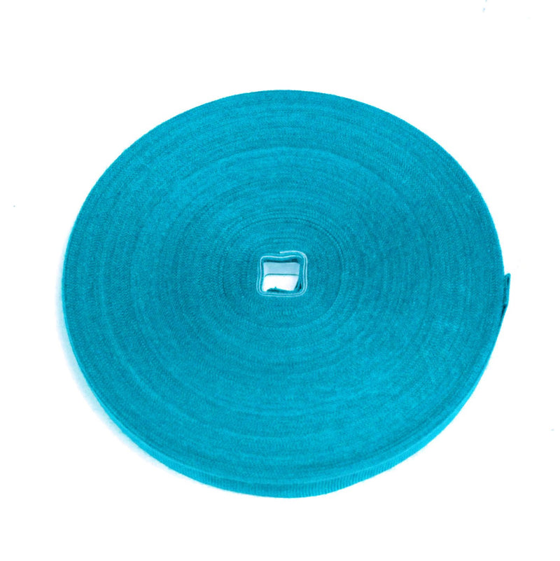 Ruban gros grain bleu turquoise 12mm - Galette de 50 mètres - Fabrication française - tissuspipi.com
