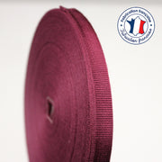 Ruban gros grain rose byzantin 12mm - Galette de 50 mètres - Fabrication française - tissuspipi.com