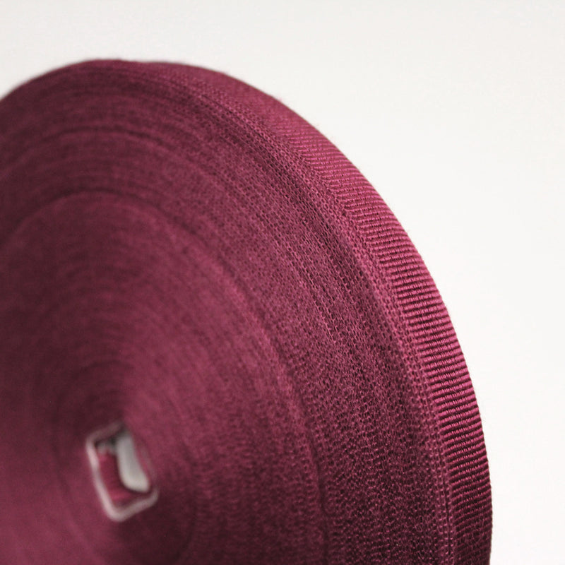 Ruban gros grain rose byzantin 12mm - Galette de 50 mètres - Fabrication française - tissuspipi.com