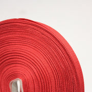 Ruban gros grain rouge 10mm - Galette de 50 mètres - Fabrication française - tissuspipi.com