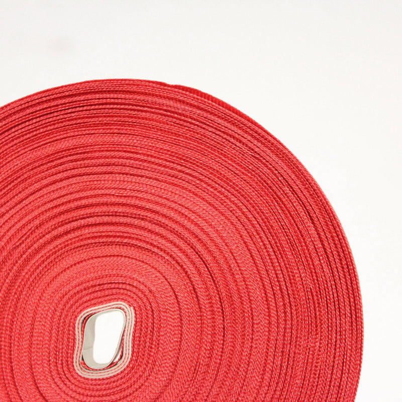 Ruban gros grain rouge 10mm - Galette de 50 mètres - Fabrication française - tissuspipi.com