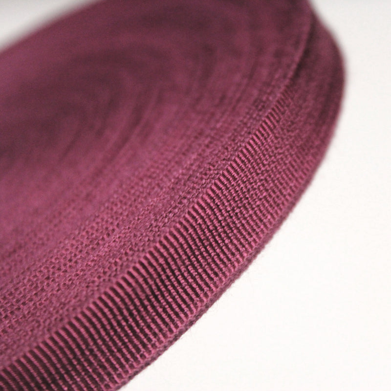 Ruban gros grain rose byzantin 12mm - Galette de 50 mètres - Fabrication française - tissuspipi.com