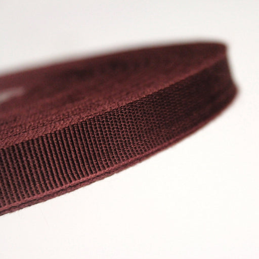 Ruban gros grain rouge bordeaux 12mm - Galette de 50 mètres - Fabrication française - tissuspipi.com