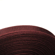 Ruban gros grain rouge bordeaux 12mm - Galette de 50 mètres - Fabrication française - tissuspipi.com