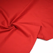 Tissu sergé de rouge uni aux fins fins liserés gris - 325gr/m2 - ON DESTOCKE ! - tissuspipi.com