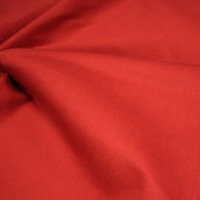 Tissu sergé de rouge uni aux fins fins liserés gris - 325gr/m2 - ON DESTOCKE ! - tissuspipi.com