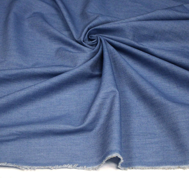 Tissu Chambray 100% coton : bleu, marine, noir - OEKO - TEX - tissuspipi.com