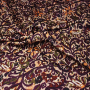 Tissu habillement satin duchesse, imprimé fleur indien multicolore : nombreuses couleurs - tissuspipi.com