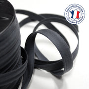 Bobine de 100m de passepoil gris anthracite, 100% coton, 14mm de large - tissuspipi.com