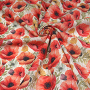 Tissu cotonnade les coquelicots - COLLECTION FLORALE - OEKO - TEX - tissuspipi.com