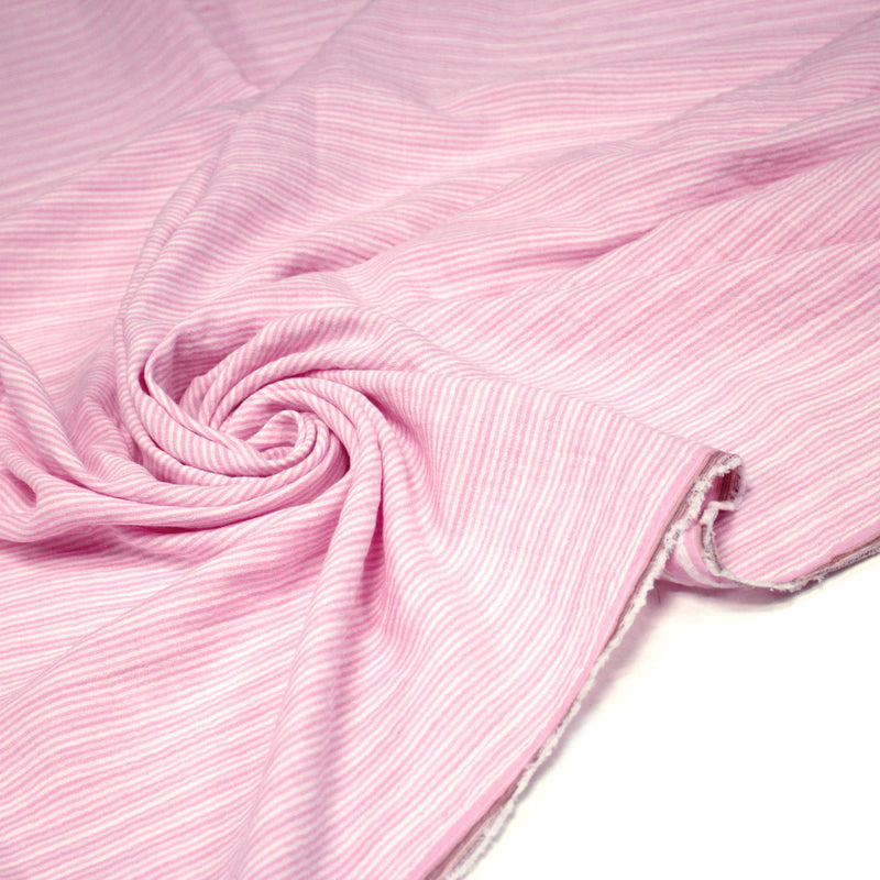 Tissu double gaze coton rayée recto verso : nombreuses couleurs ! OEKO - TEX - tissuspipi.com