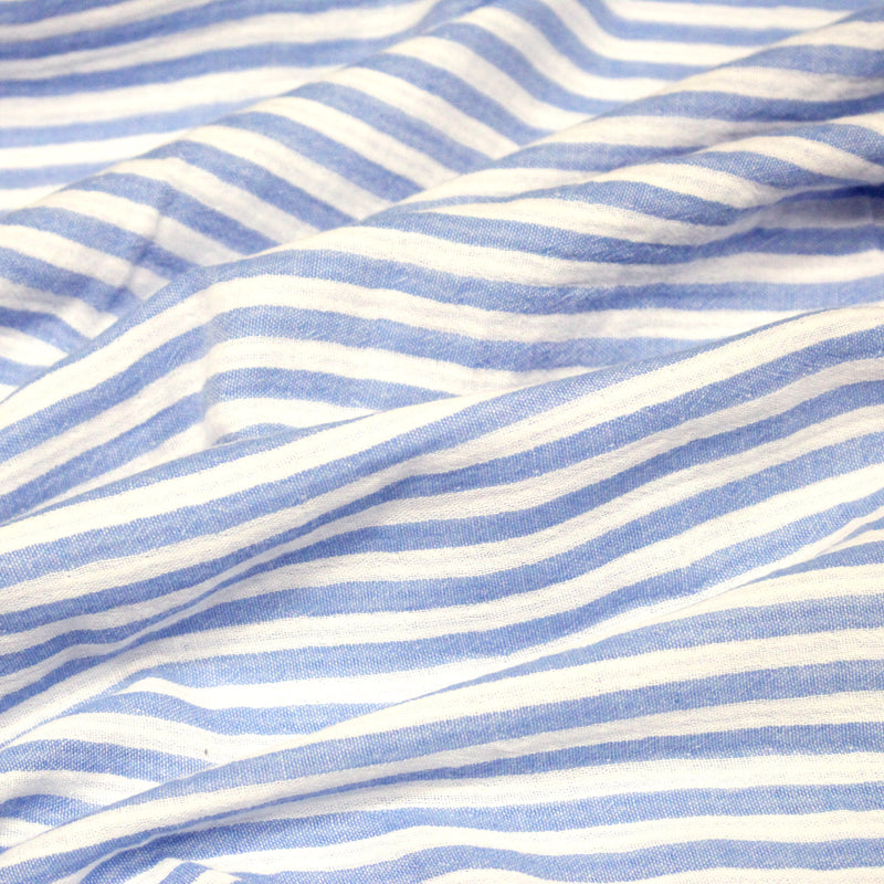 Tissu double gaze coton rayée recto verso : nombreuses couleurs ! OEKO - TEX - tissuspipi.com