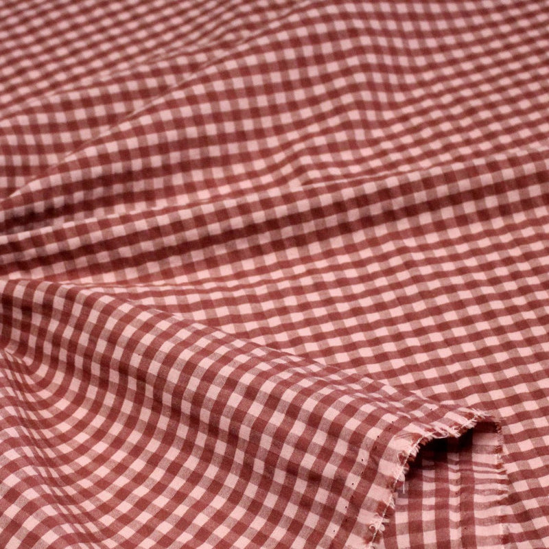 Tissu seersucker coton Vichy 5mm : nombreuses couleurs estivales et fluo ! - STANDARD 100 OEKO - TEX - tissuspipi.com