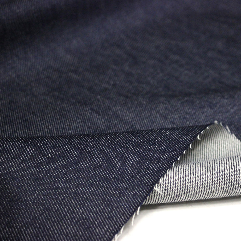 Tissu denim japonais KUROKI brut 100% coton bleu jean - Fabrication japonaise - tissuspipi.com