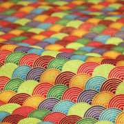 Tissu cotonnade motif vagues japonaises Seigaiha dorées : nombreuses couleurs - COLLECTION JAPON DORÉ - tissuspipi.com