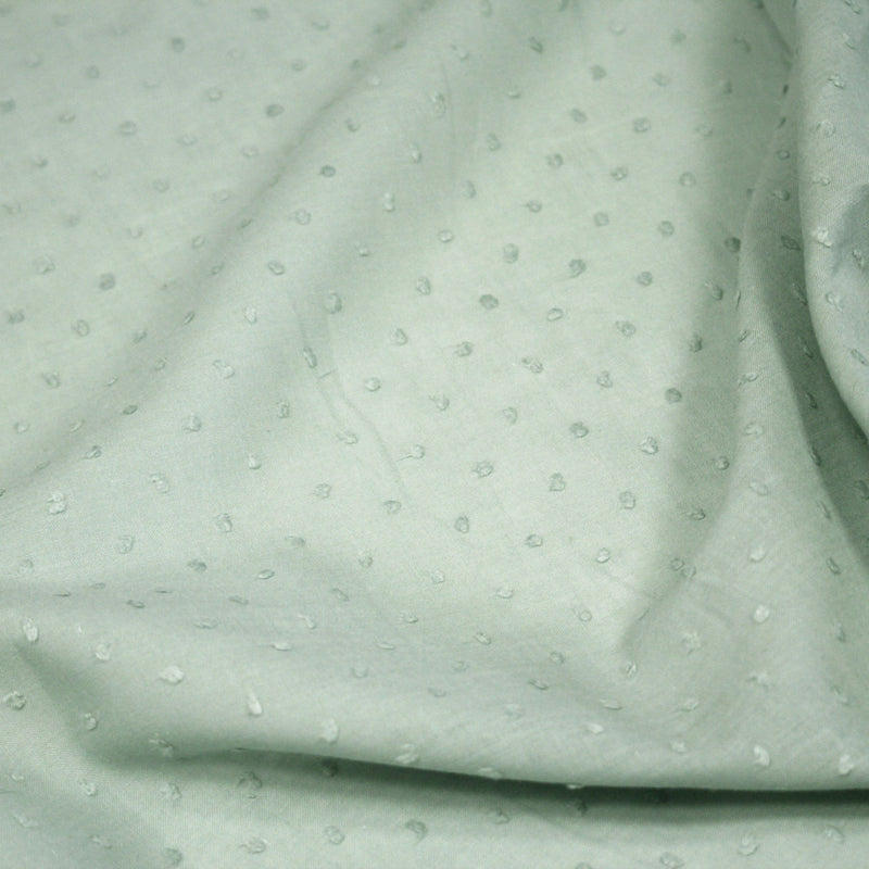 Tissu Plumetis de coton 100% coton : blanc, bleu, vert, parme... - tissuspipi.com