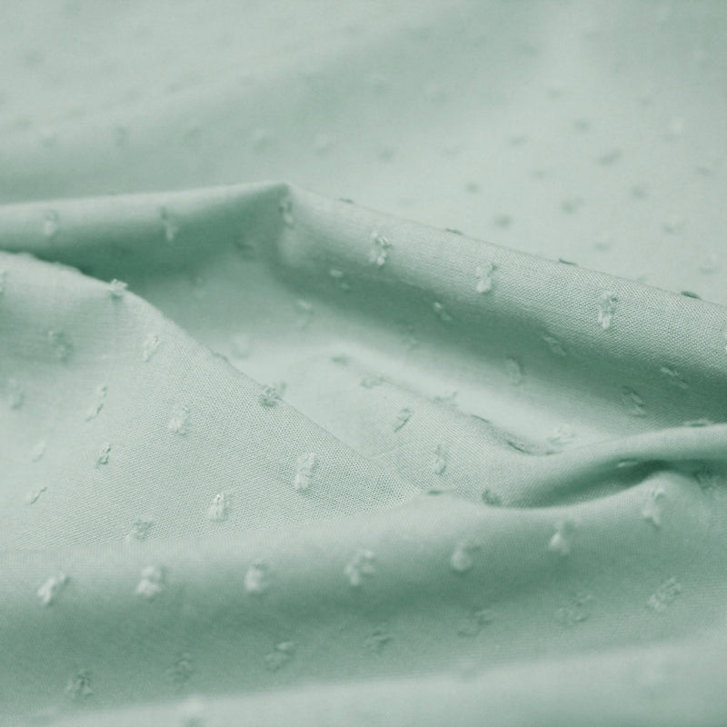 Tissu Plumetis de coton 100% coton : blanc, bleu, vert, parme... - tissuspipi.com