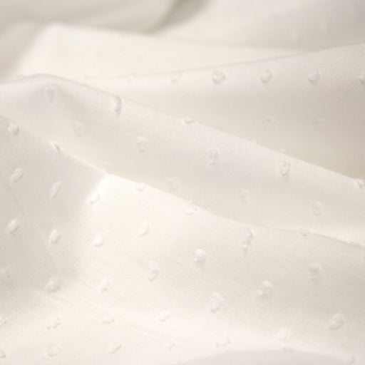 Tissu Plumetis de coton 100% coton : blanc, bleu, vert, parme... - tissuspipi.com